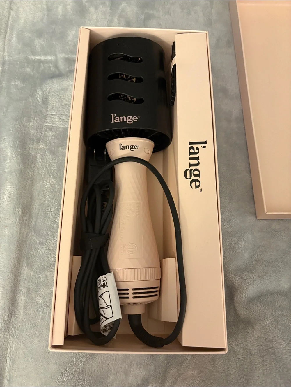 L'ange Le Volume 60mm 2-in-1 Brush Dryer in Blush Pink